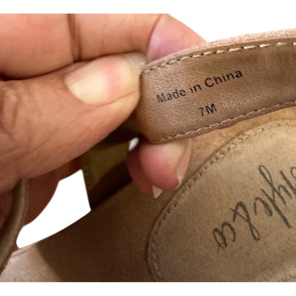 Style & Co Size 7 Maddyson Woman’s Cork Wedge Sling Back Sandal Lt Taupe - Picture 6 of 14